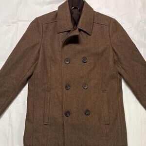 Kenneth Cole Reaction Brown Coat Size Small Men's